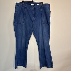 Nine West Bootcut Duchess Denim Jeans NWT Size 18W Boho Chic